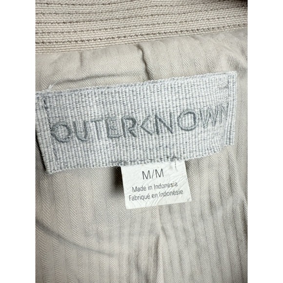 Outerknown Century Trench Car Coat Men's Medium Latte Beige Organic Cotton $328 - Picture 5 of 12